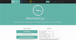 Desktop Screenshot of momentjs.com