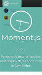 Mobile Screenshot of momentjs.com